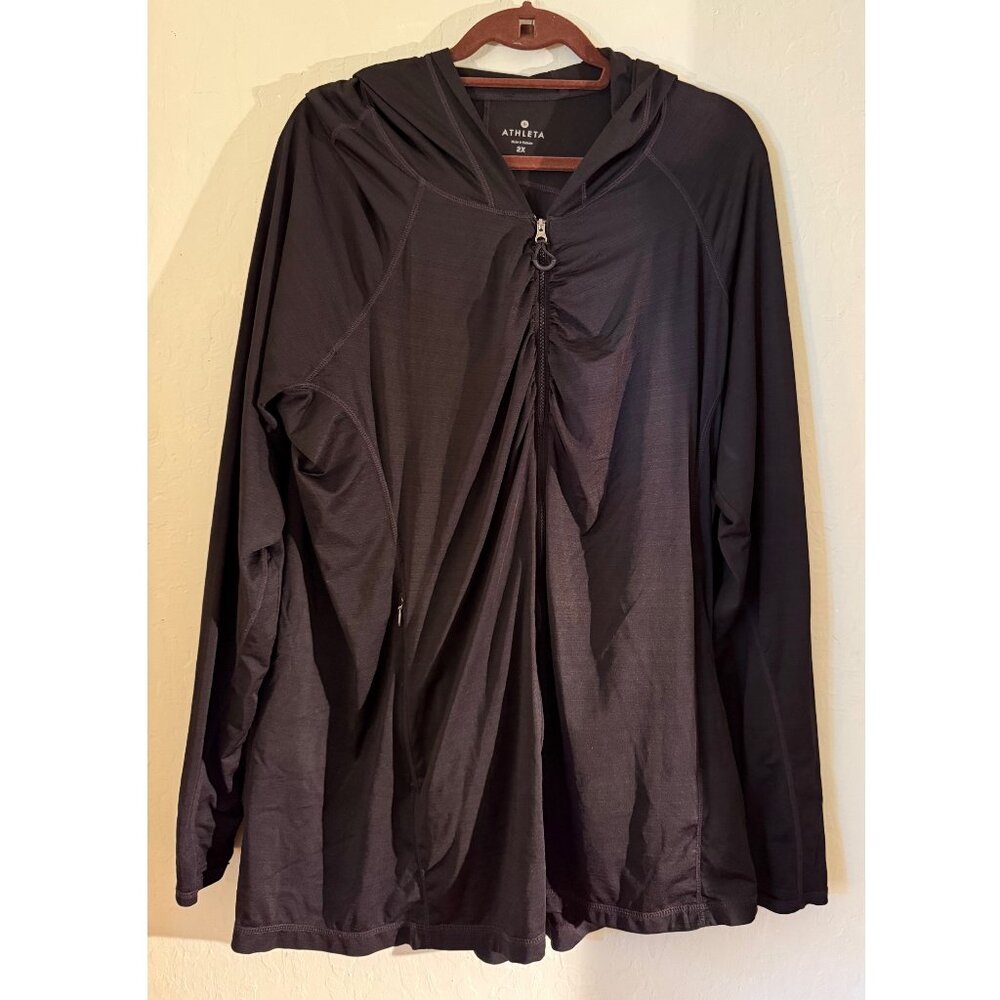 Athleta Vitamin Sea Lightweight UPF Jacket 2X Black